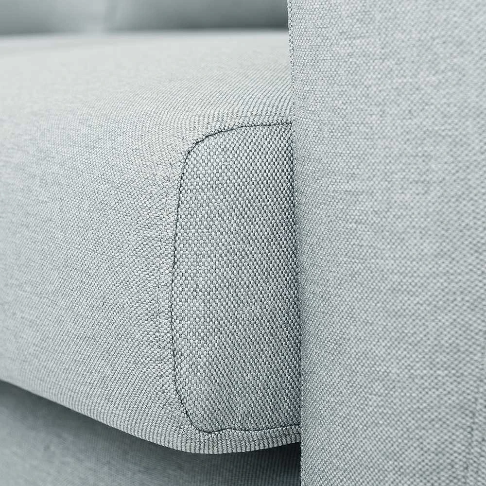 Customform Kampinė sofa, LOVER L, 0.9x1.89 m, Pilka