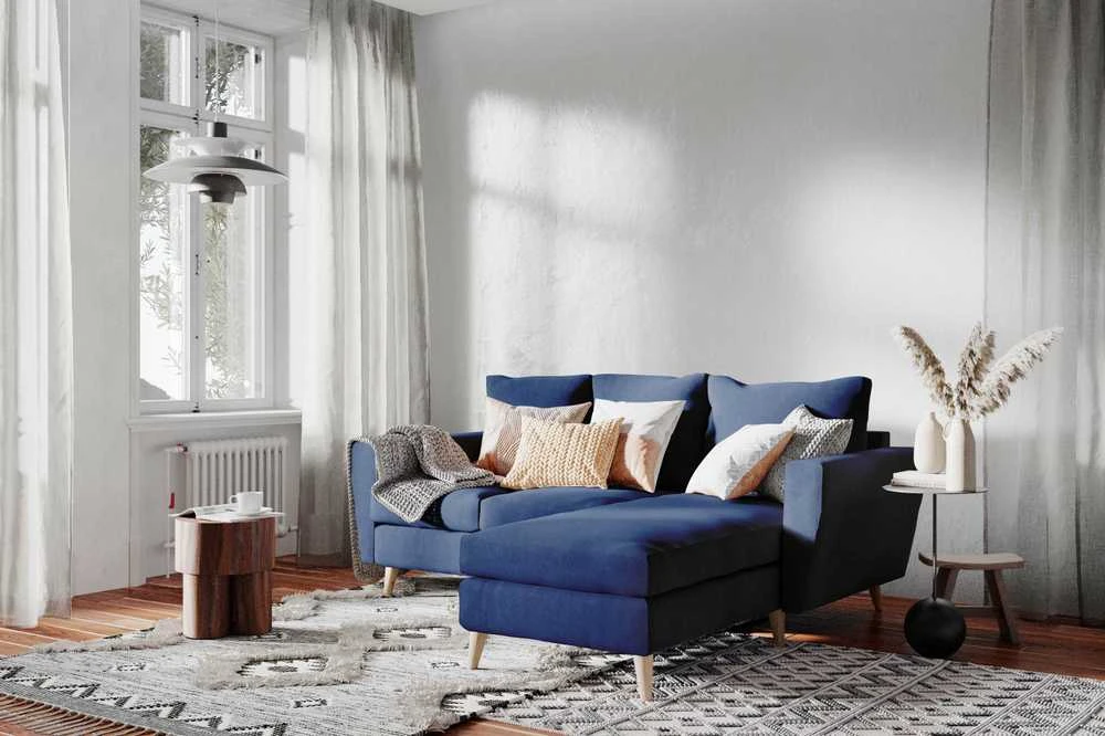 Customform Kampinė sofa, LOVER R, 0.9x1.89 m, Rašalinė