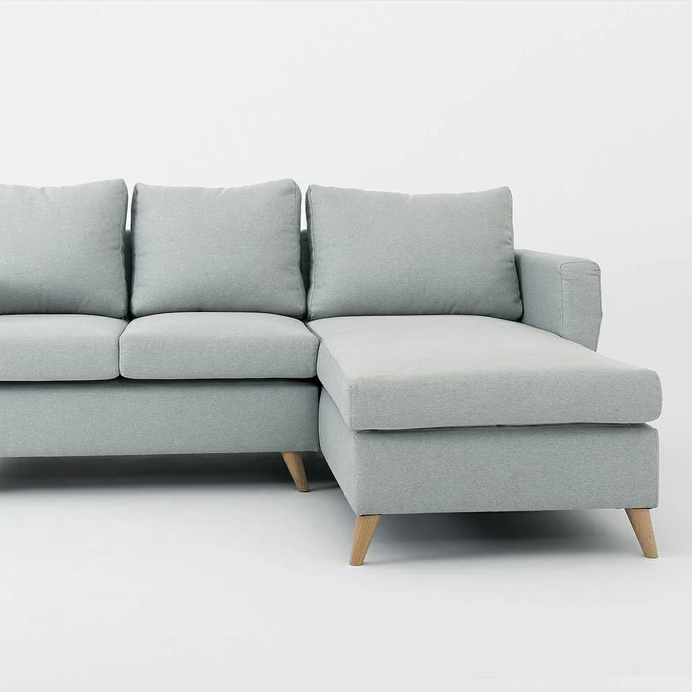 Customform Kampinė sofa, LOVER R, 0.9x1.89 m, Pilka