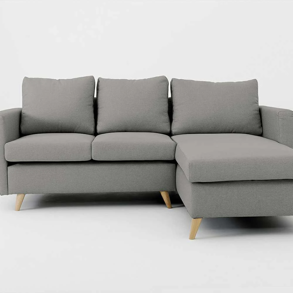 Customform Kampinė sofa, LOVER R, 0.9x1.89 m, Pilka