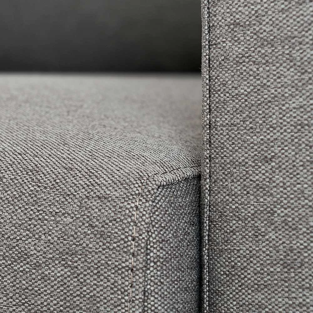 Customform Kampinė sofa, LOVER R, 0.9x1.89 m, Pilka