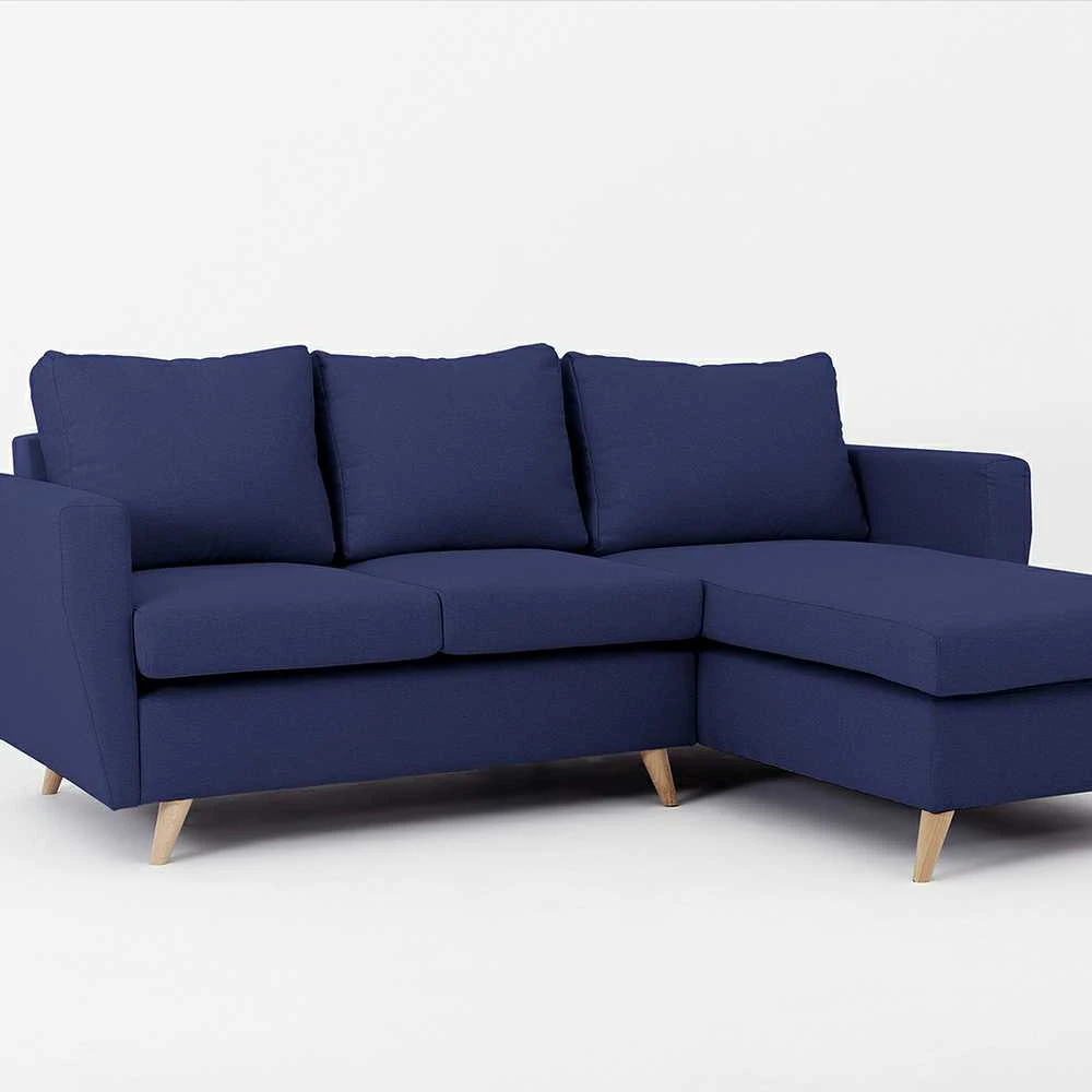Customform Kampinė sofa, LOVER R, 0.9x1.89 m, Rašalinė