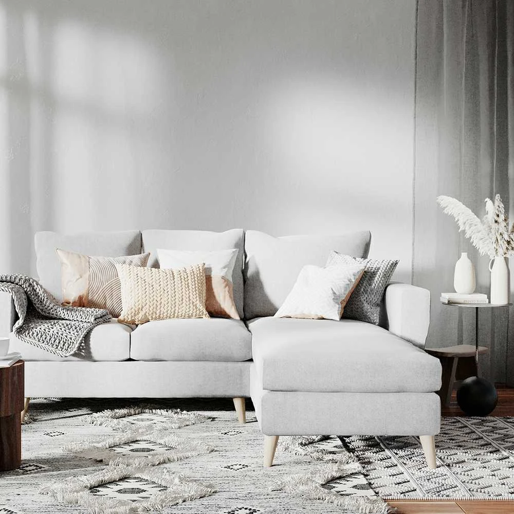 Customform Kampinė sofa, LOVER R, 0.9x1.89 m, Pilka