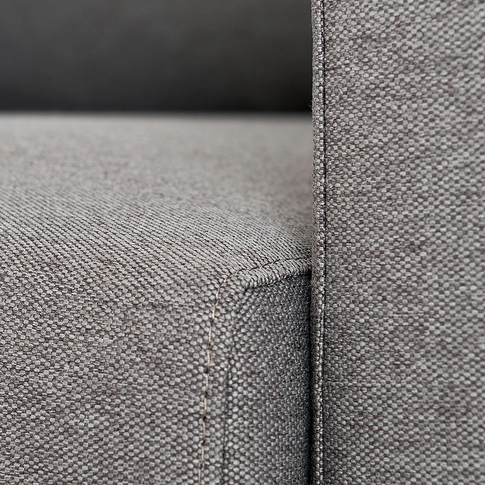 Customform Kampinė sofa, LOVER R, 0.9x1.89 m, Pilka