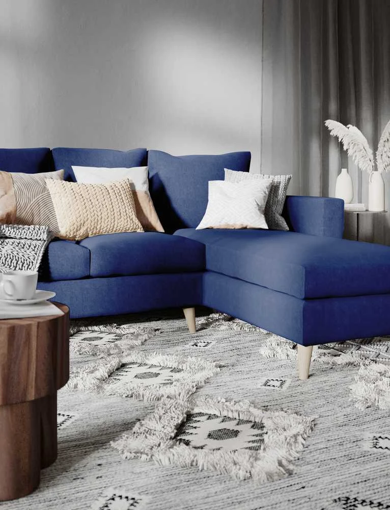 Customform Kampinė sofa, LOVER R, 0.9x1.89 m, Rašalinė