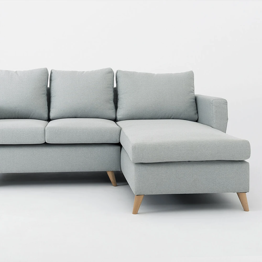 Customform Kampinė sofa, LOVER R, 0.9x1.89 m, Pilka