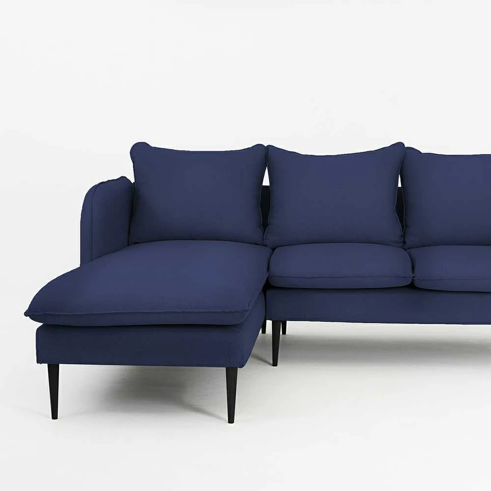 Customform Kampinė Sofa, POSH L JUODA, 89x210 cm, Juoda