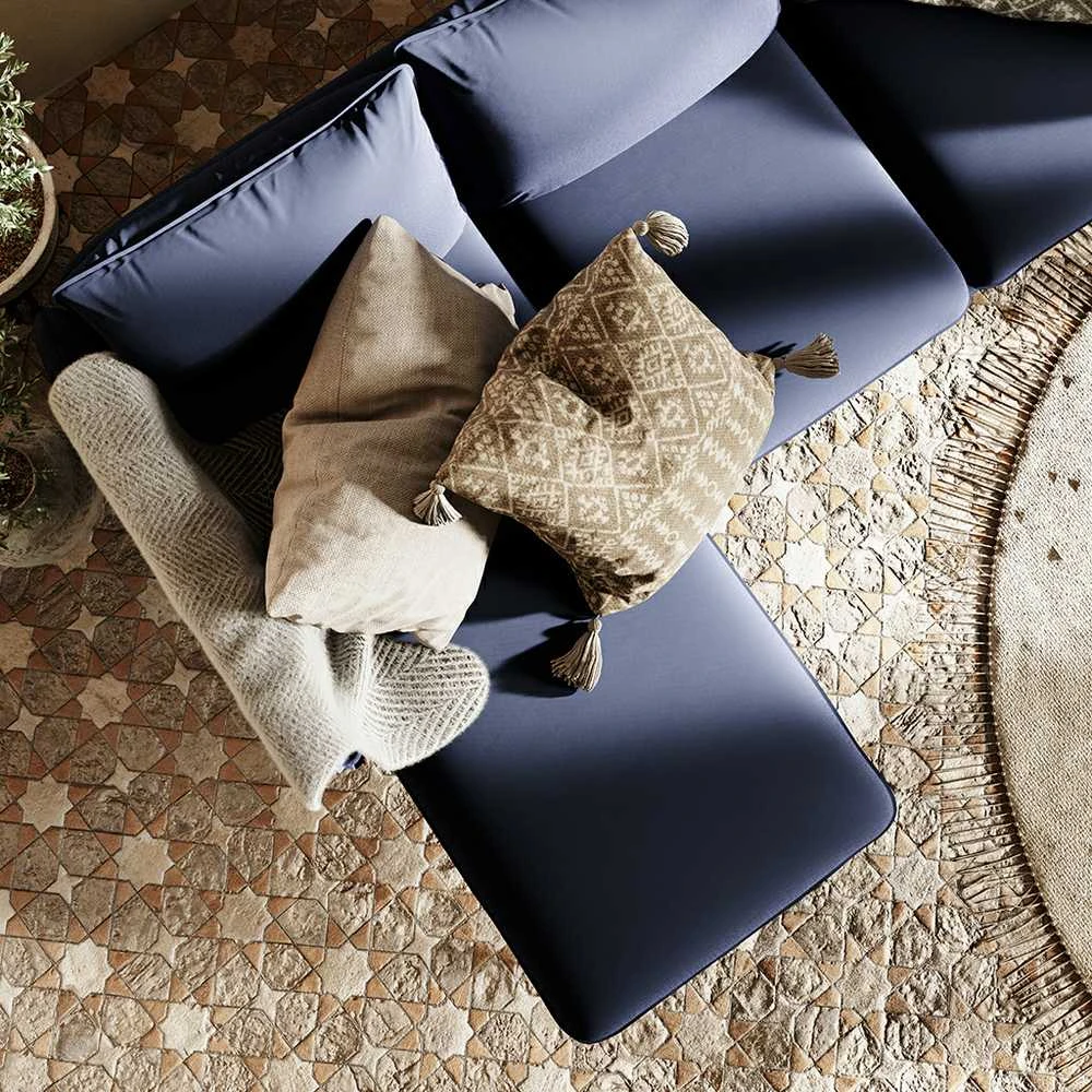 Customform Kampinė Sofa, POSH L JUODA, 89x210 cm, Juoda