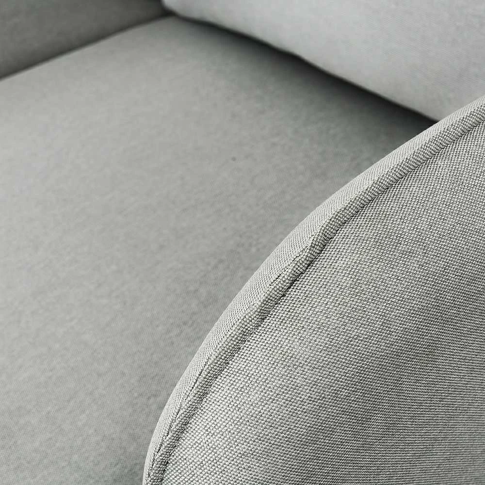 Customform Kampinė Sofa, POSH L Juodas, 89x210 cm, Pilka