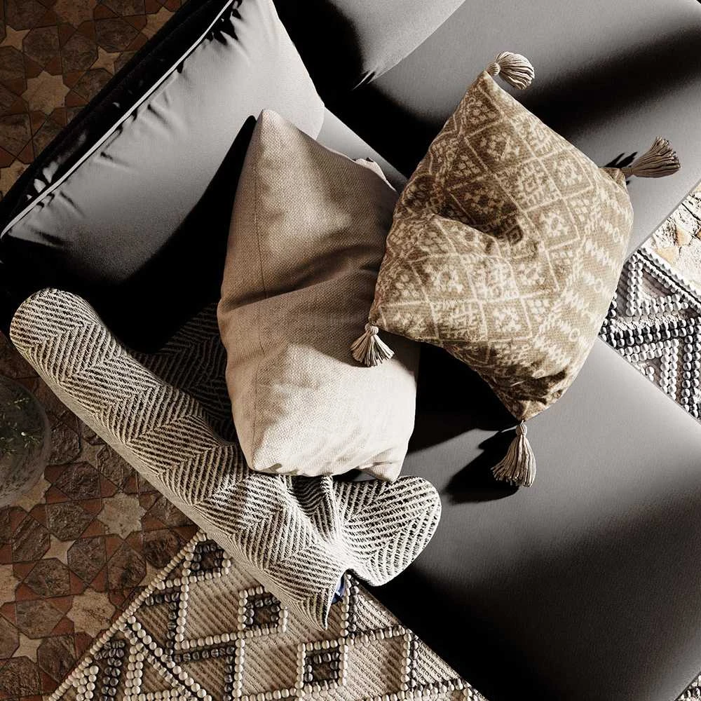 Customform Kampinė Sofa, POSH L WOOD, 89x210x90 cm, Pilka