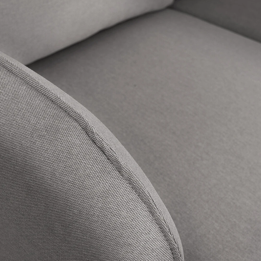 Customform Kampinė sofa, POSH P Juodas, 89x210x90 cm, Pilka