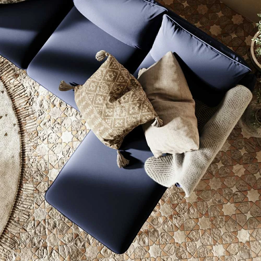Customform Kampinė sofa, POSH P Juodas, 89x210 cm, Juoda