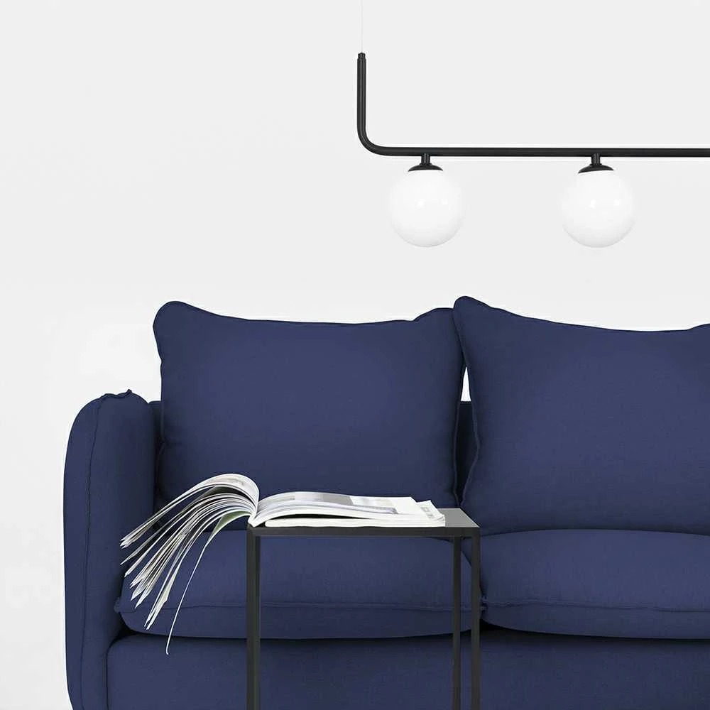 Customform Kampinė sofa, POSH P WOOD, 89x210 cm, Rašalinis