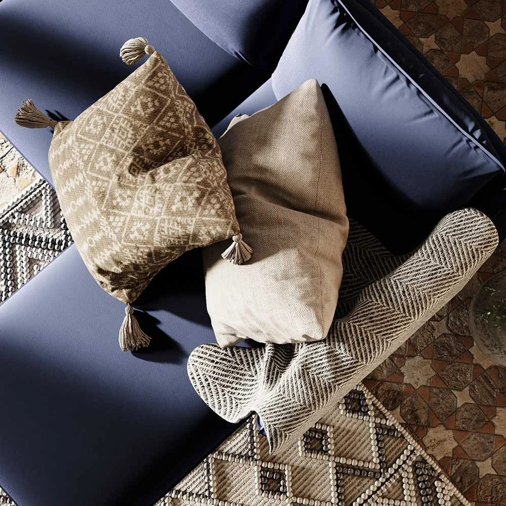 Customform Kampinė sofa, POSH P WOOD, 89x210 cm, Rašalinis