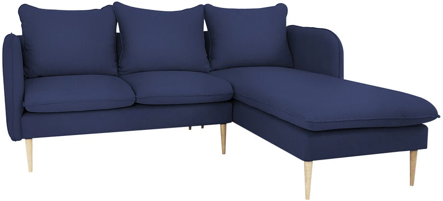 Customform Kampinė sofa, POSH P WOOD, 89x210 cm, Rašalinis
