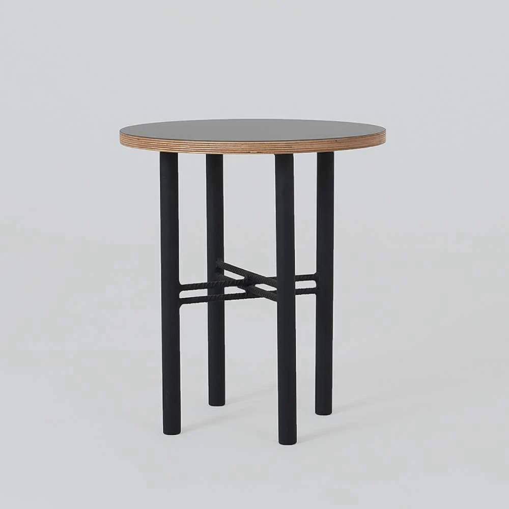 Customform Kavos stalas, WALT WOOD 80, 80x80x45 cm, Juoda