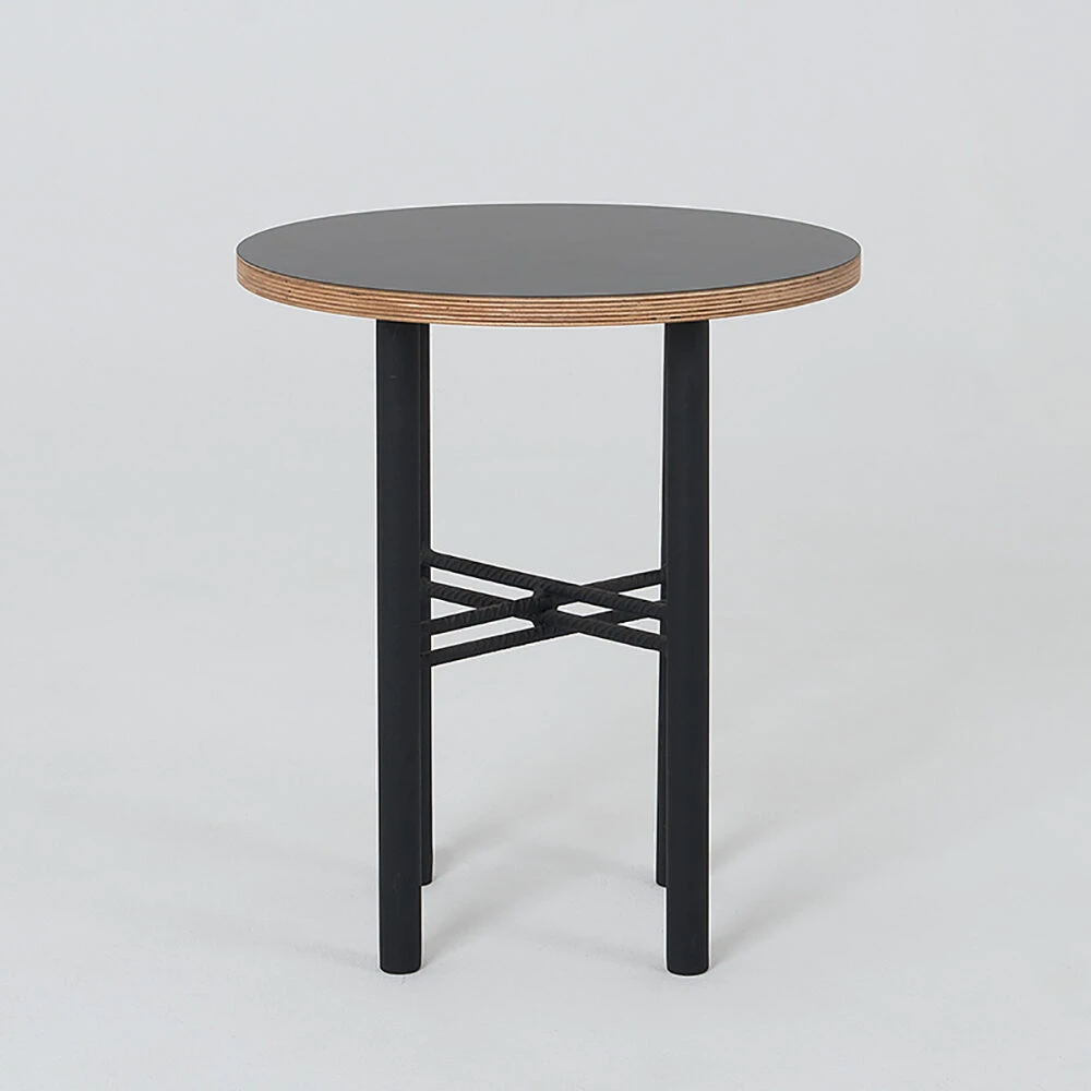Customform Kavos stalas, WALT WOOD 80, 80x80x45 cm, Juoda