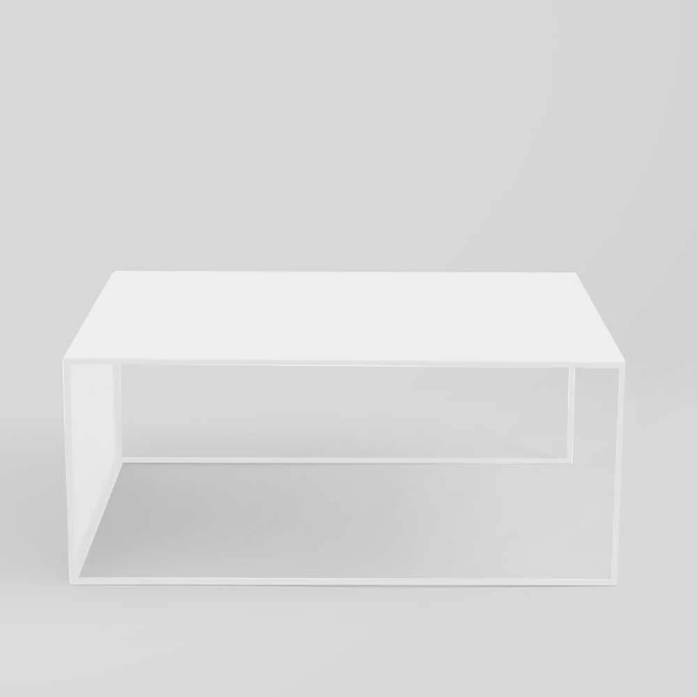 Customform Kavos staliukas, 2WALL METAL, 100x60 cm, Baltas