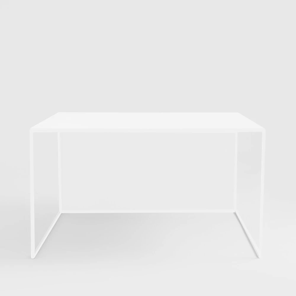 Customform Kavos staliukas, 2WALL METAL 80, 80x80x45 cm, Baltas