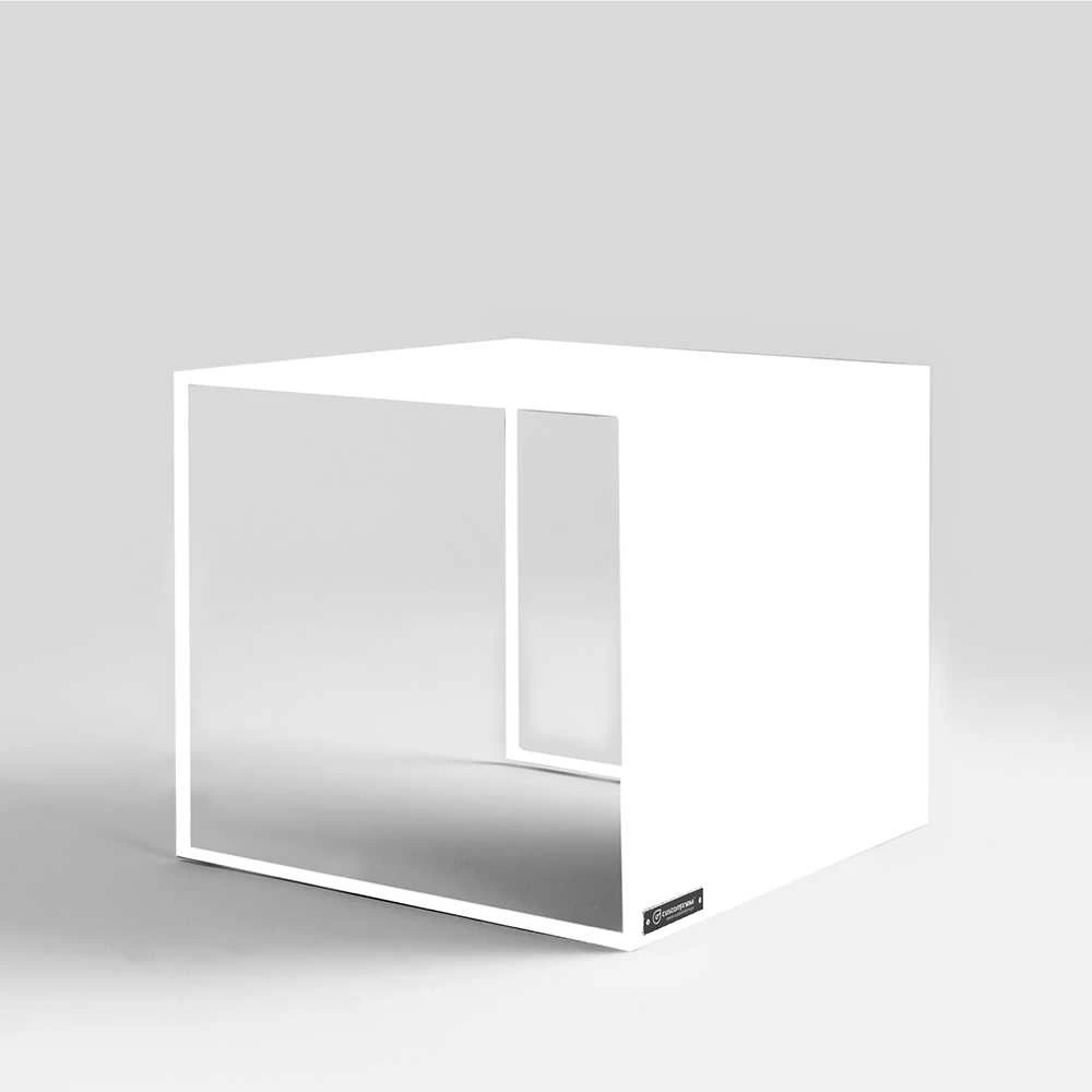 Customform Kavos staliukas, 2WALL METAL 50, 50x50x45 cm, Baltas