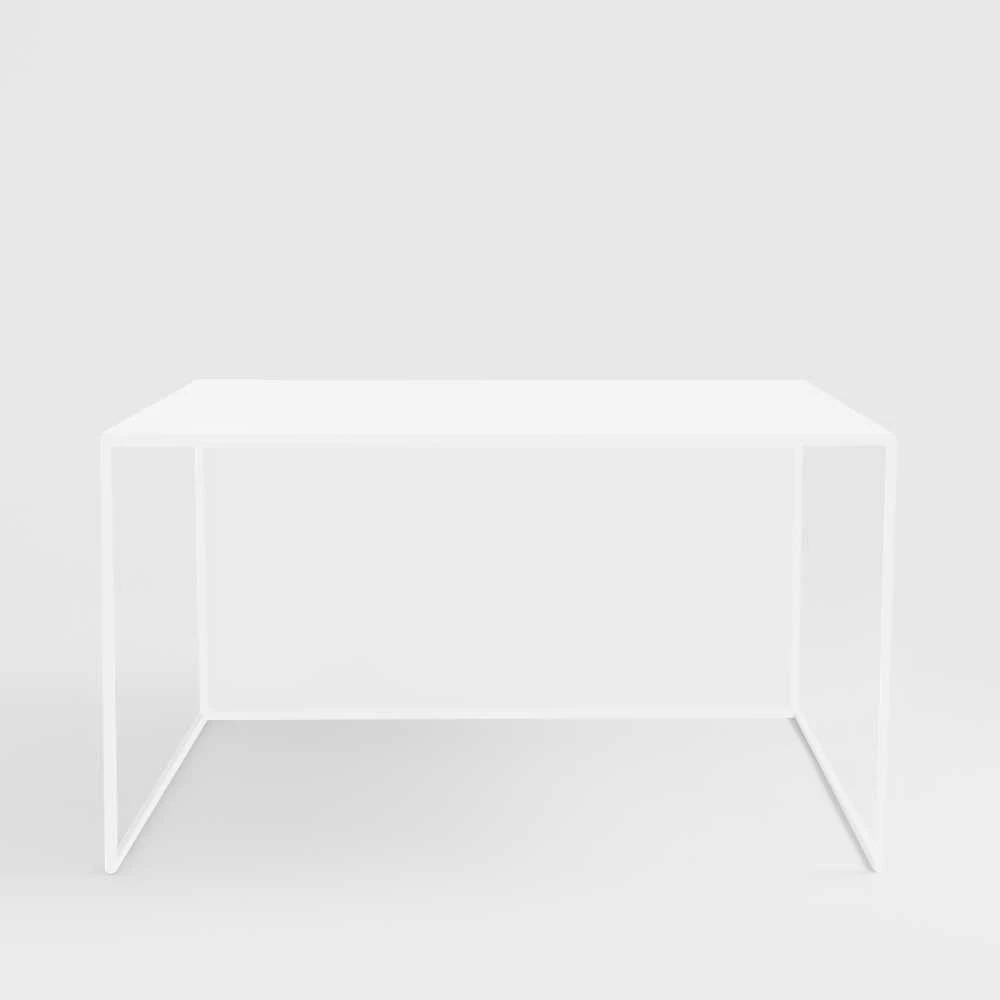 Customform Kavos staliukas, 2WALL METAL 80, 80x80x45 cm, Baltas