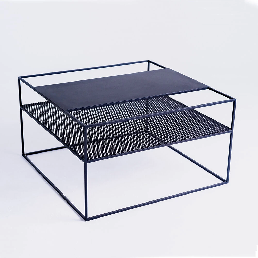 Customform Kavos staliukas, DARYL METAL 60, 0.6x0.6x0.45 m, Juodas