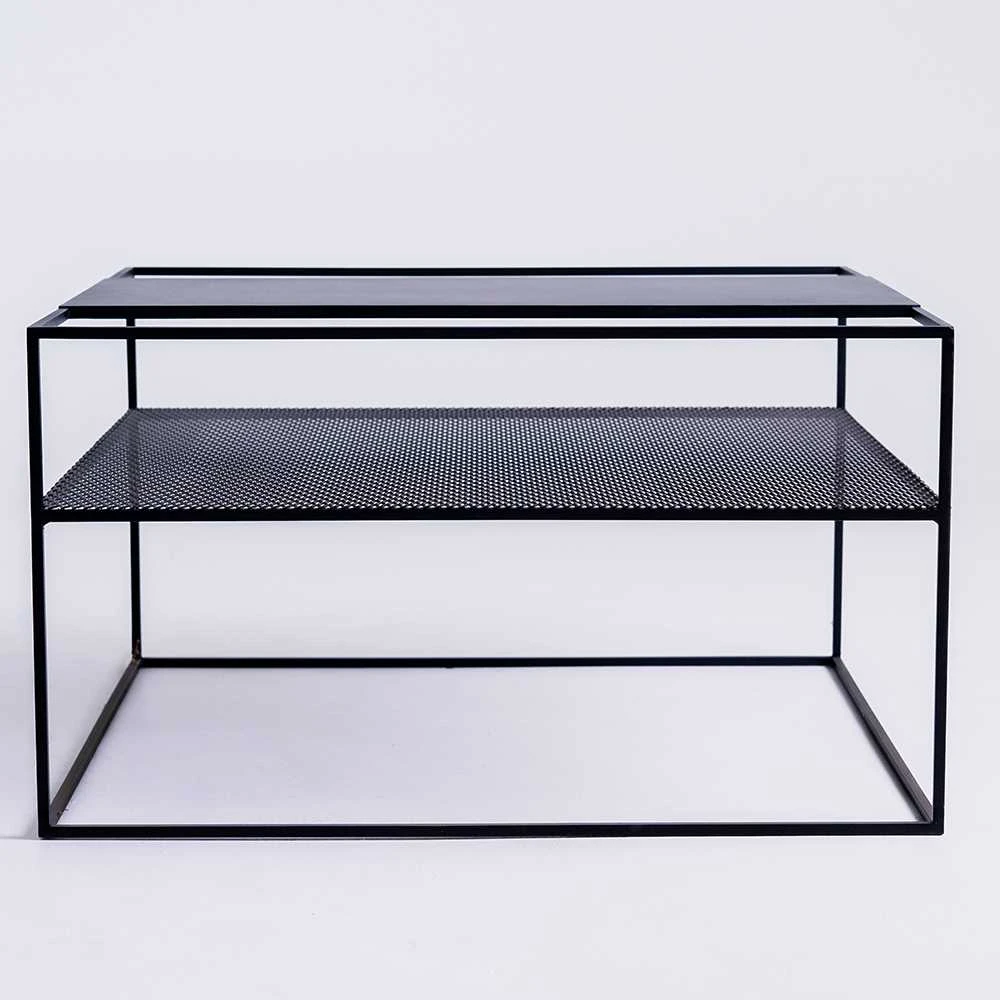 Customform Kavos staliukas, DARYL METAL 60, 0.6x0.6x0.45 m, Juodas