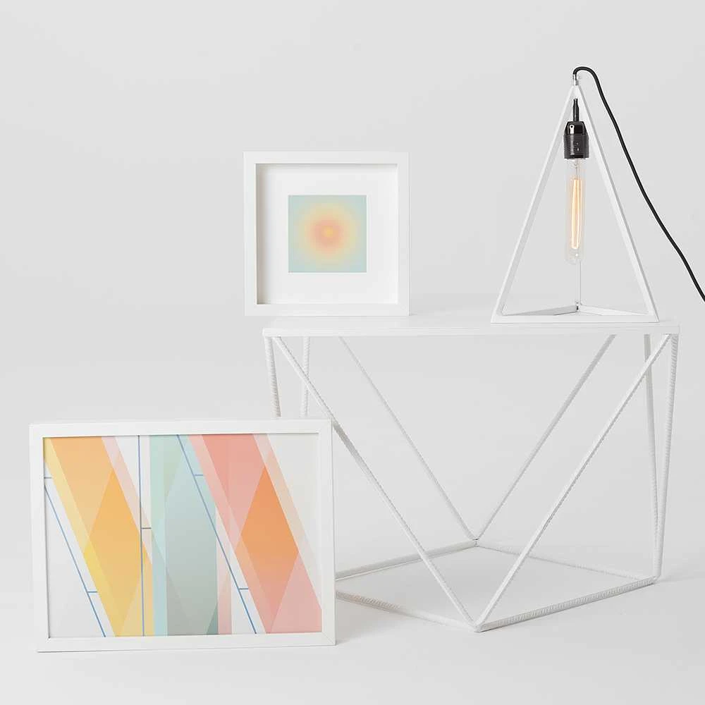 Customform Kavos staliukas, MEMO SOLID WOOD, 100x100 cm, Juodas