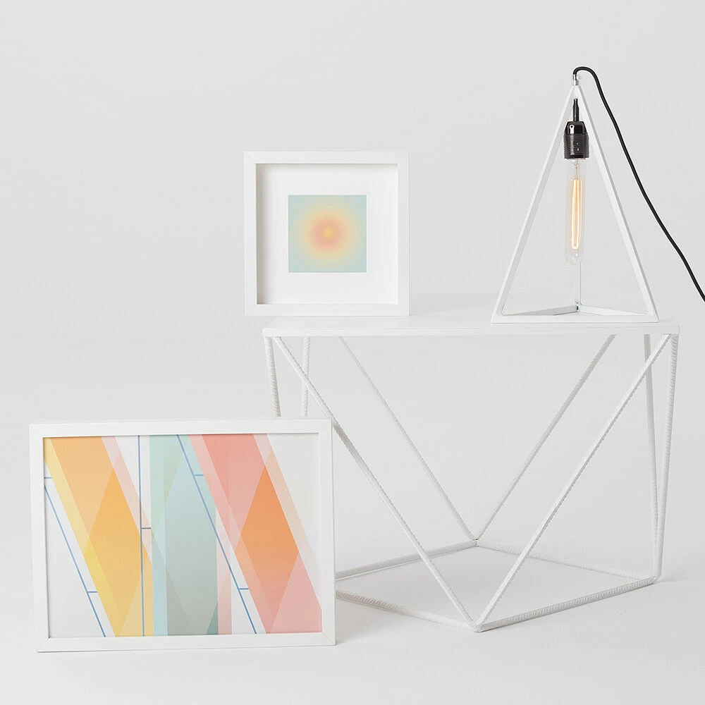 Customform Kavos staliukas, MEMO SOLID WOOD, 100x100 cm, Juodas