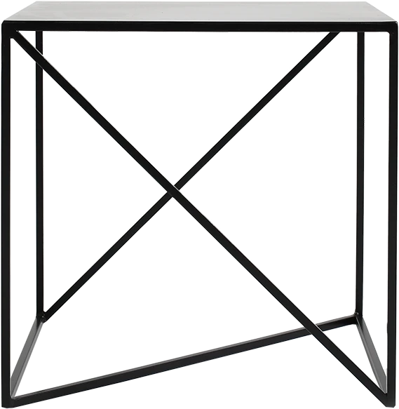 Customform Kavos staliukas, OBROOS METAL 80, 0.8x0.8x0.45 m, Baltas