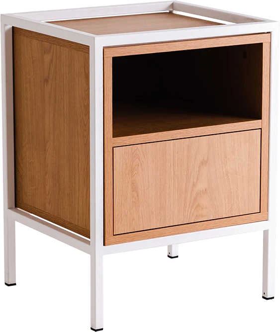 Customform Kavos staliukas, RAVE BASIC 80, 85x80x45 cm, Ąžuolas/Juoda