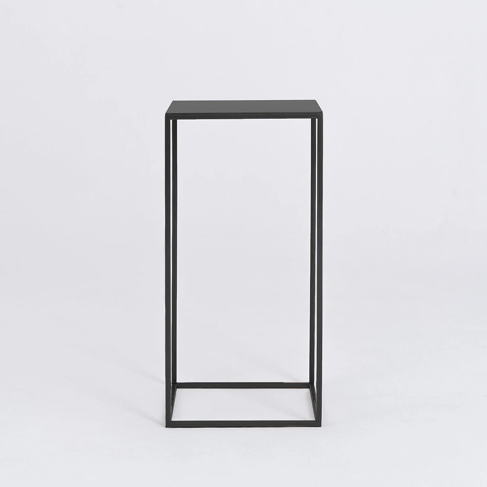 Customform Kavos staliukas / Šoninis staliukas, TENSIO METAL 30, 30x60 cm, Juoda