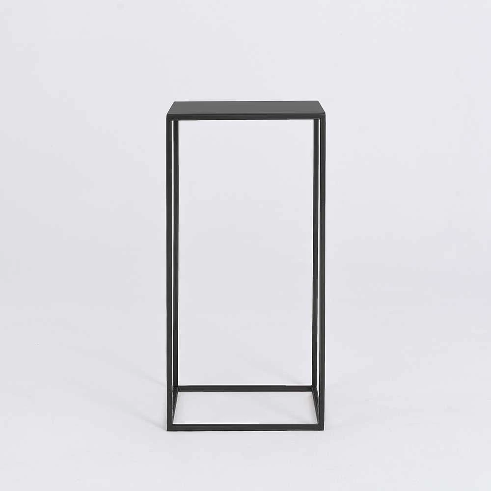 Customform Kavos staliukas / Šoninis staliukas, TENSIO METAL 30, 30x60 cm, Juoda