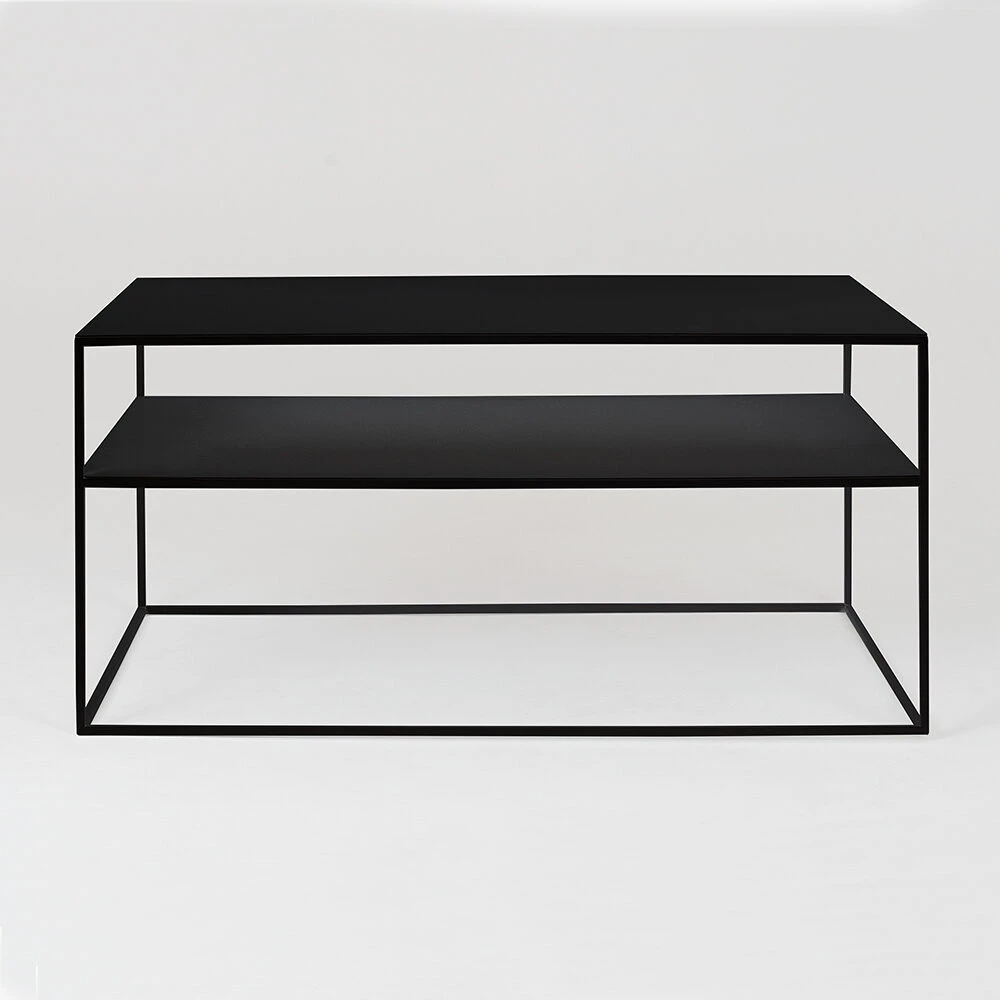 Customform Kavos staliukas, TENSIO 2 AUKŠTO METALAS, 100x60 cm, Juoda