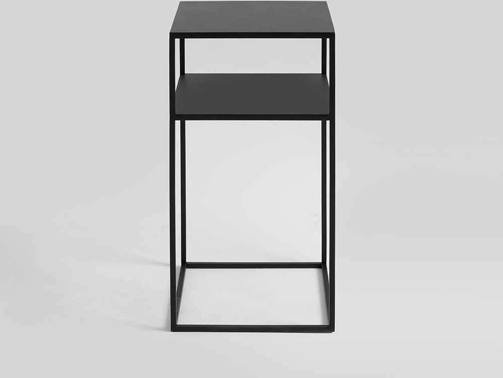 Customform Kavos staliukas, TENSIO 2 AUKŠTŲ METALAS 30, 0.3x0.3x0.6 m, Juoda