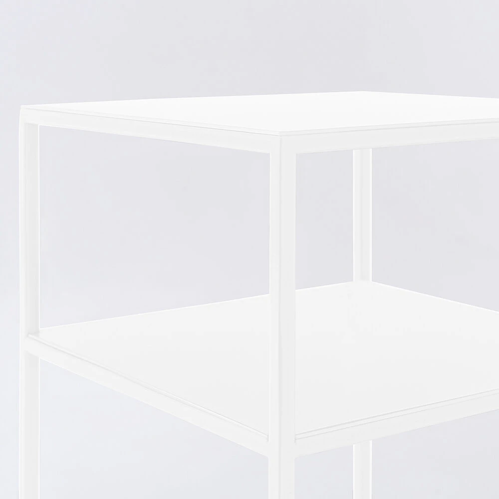 Customform Kavos staliukas, TENSIO 2 FLOOR METAL 30, 0.3x0.3x0.6 m, Baltas