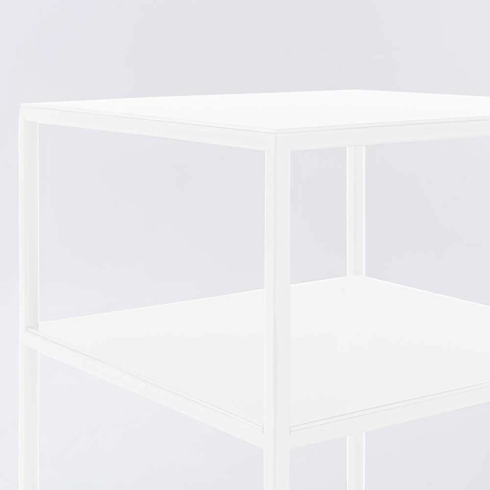 Customform Kavos staliukas, TENSIO 2 FLOOR METAL 30, 0.3x0.3x0.6 m, Baltas