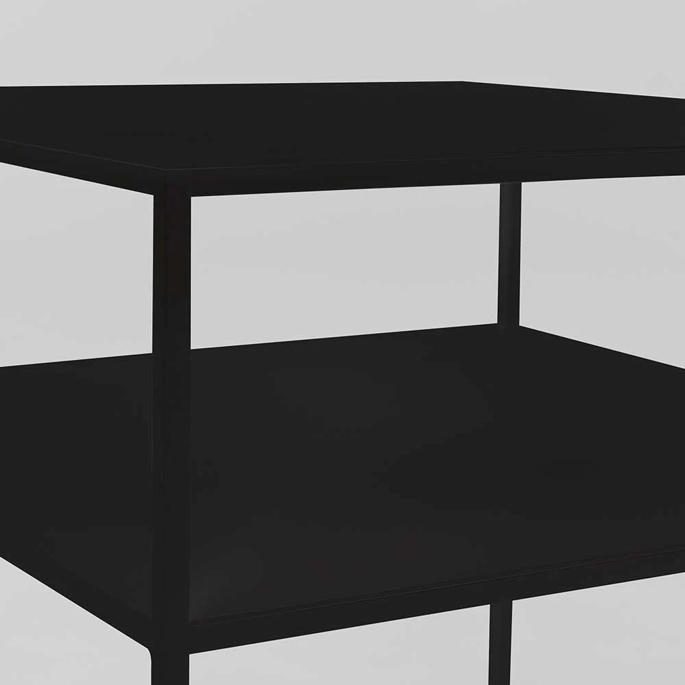 Customform Kavos staliukas, TENSIO 2 FLOOR METAL 50, 50x50x45 cm, Juoda
