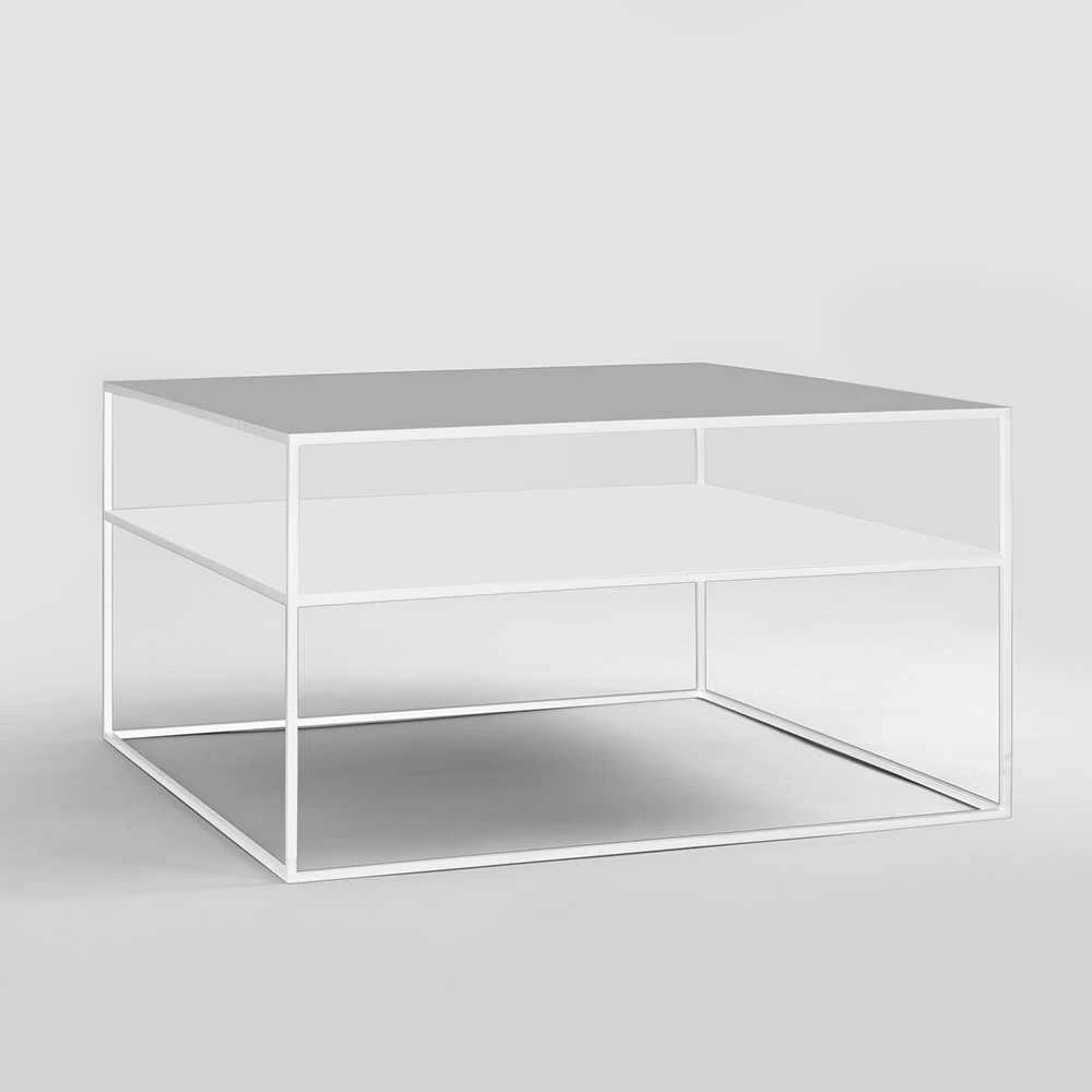 Customform Kavos staliukas, Tensio, 80x80 cm, baltas