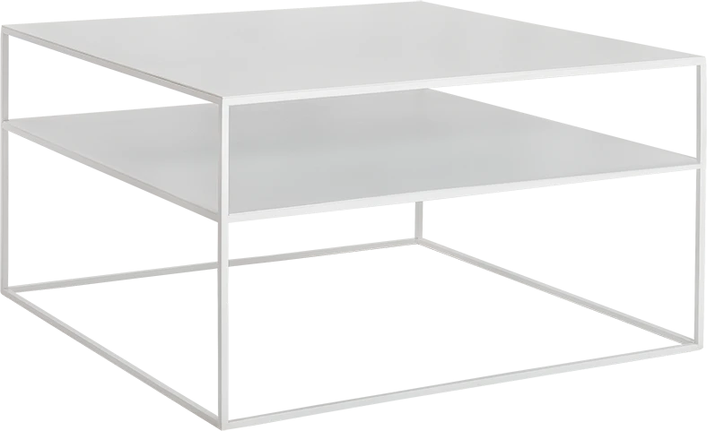 Customform Kavos staliukas, Tensio, 80x80 cm, baltas