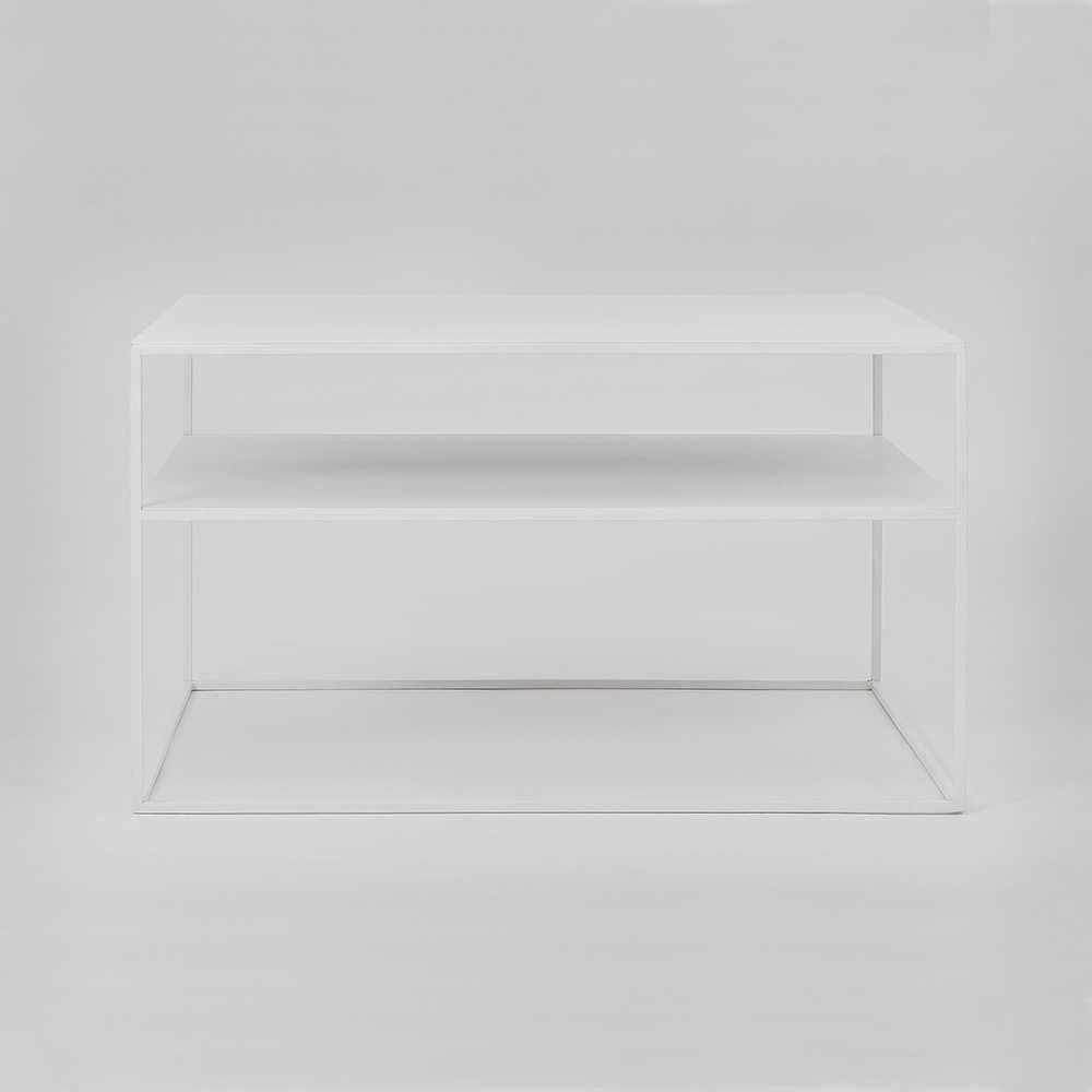 Customform Kavos staliukas, Tensio, 80x80 cm, baltas