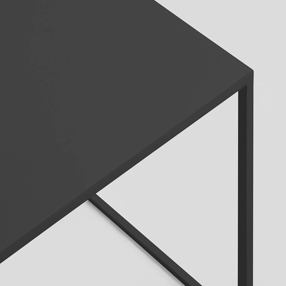 Customform Kavos staliukas, TENSIO METAL 80, 80x80x45 cm, Juodas