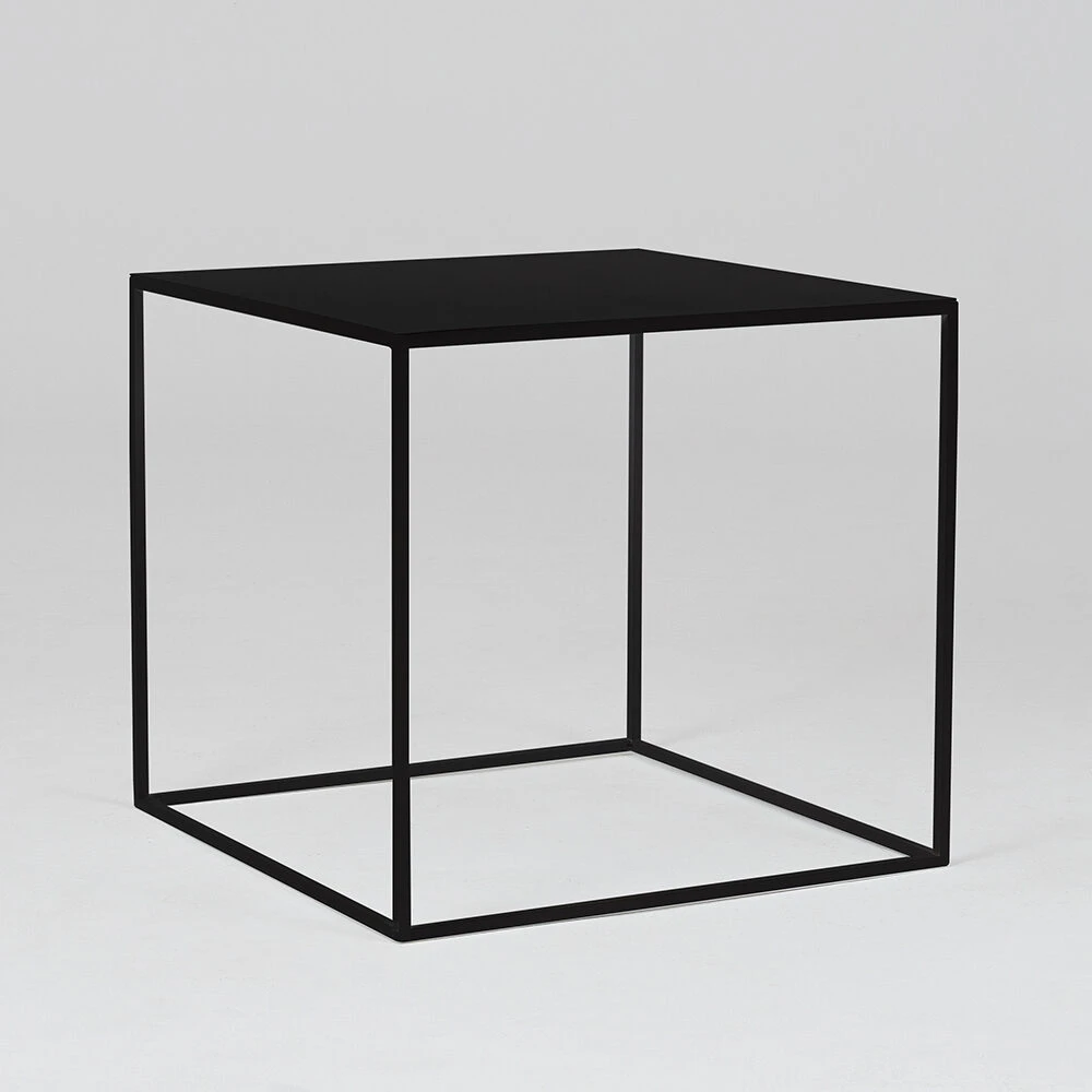 Customform Kavos staliukas, TENSIO METAL 50, 0.5x0.5x0.45 m, Juodas