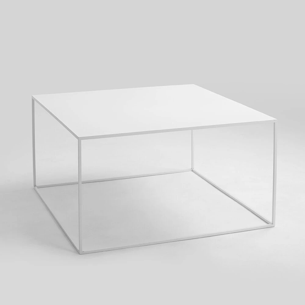 Customform Kavos staliukas, TENSIO METAL 80, 0.8x0.8x0.45 m, Baltas
