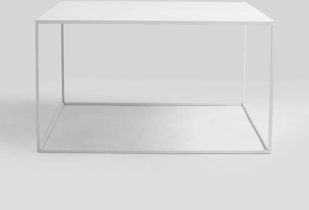 Customform Kavos staliukas, TENSIO METAL 80, 0.8x0.8x0.45 m, Baltas