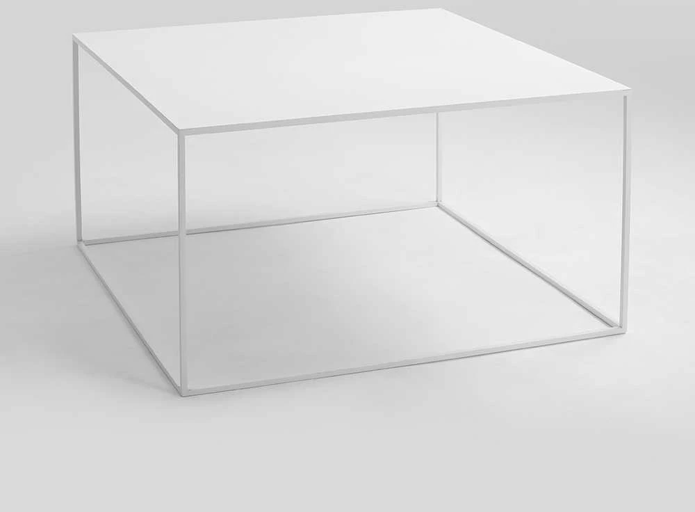 Customform Kavos staliukas, TENSIO METAL 80, 0.8x0.8x0.45 m, Baltas