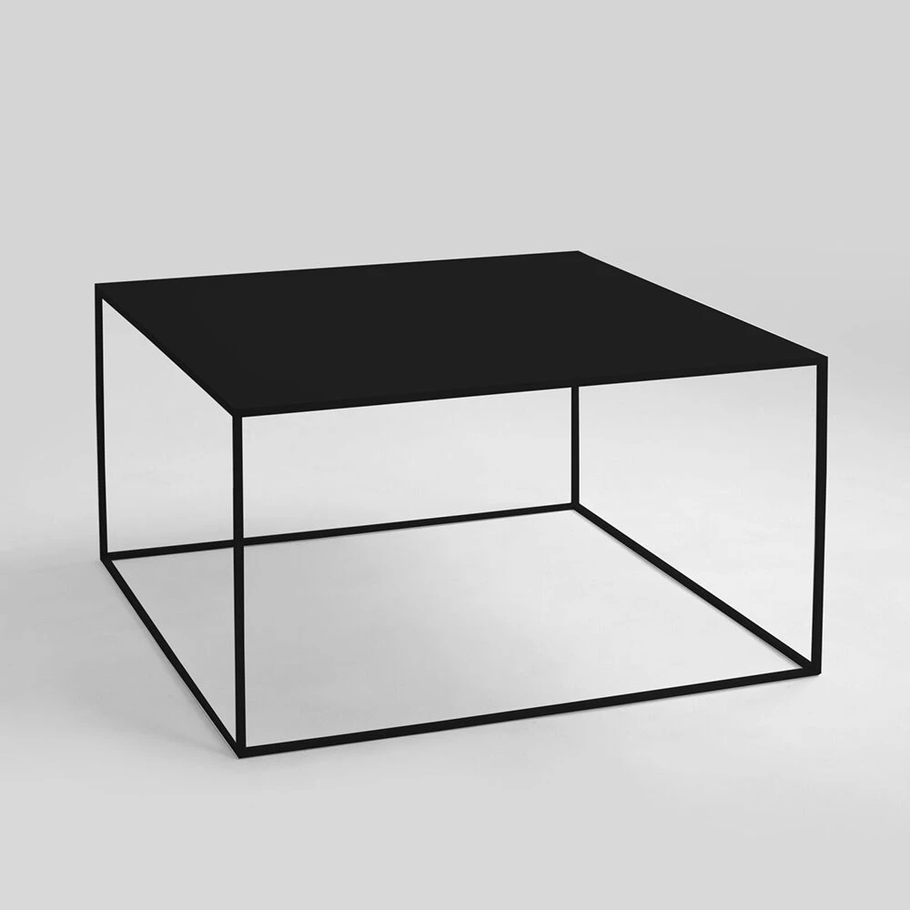 Customform Kavos staliukas, TENSIO METAL 80, 80x80x45 cm, Juodas