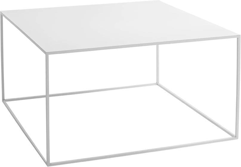 Customform Kavos staliukas, TENSIO METAL 80, 0.8x0.8x0.45 m, Baltas