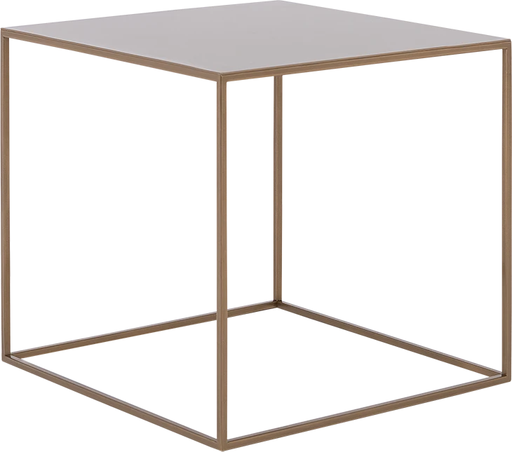 Customform Kavos staliukas, TENSIO METAL 50, 50x50x45 cm, Auksinis