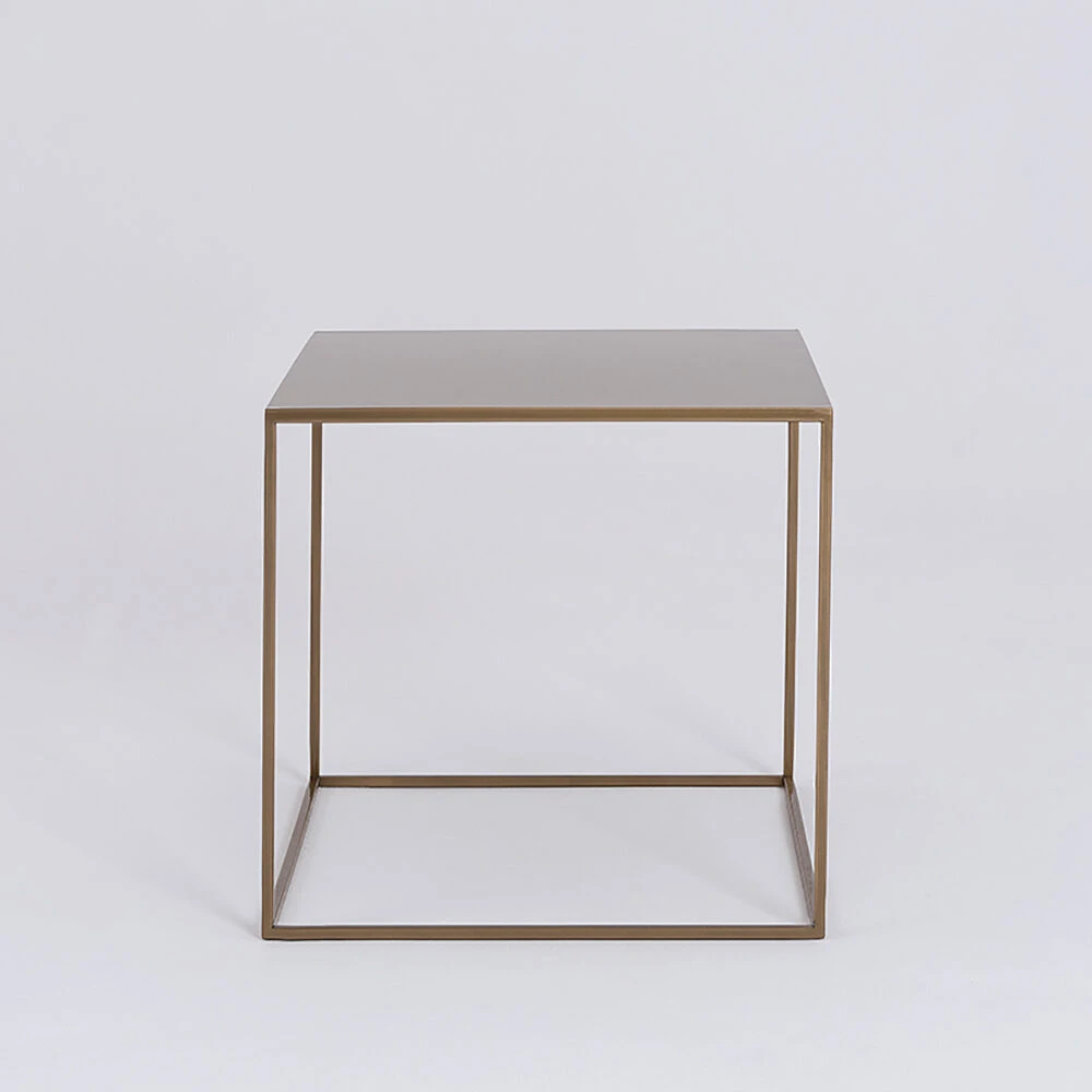 Customform Kavos staliukas, TENSIO METAL 50, 50x50x45 cm, Auksinis